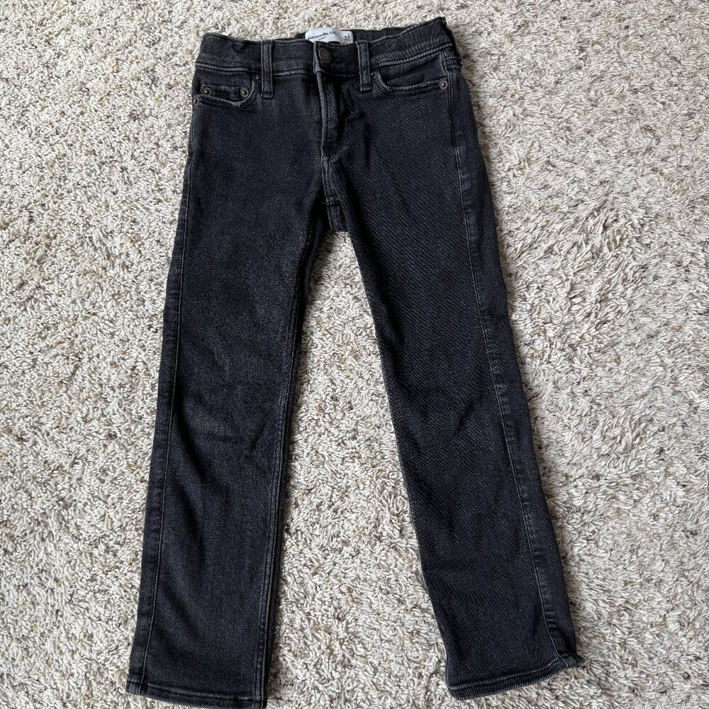 abercrombie kids skinny jeans black 5/6 long